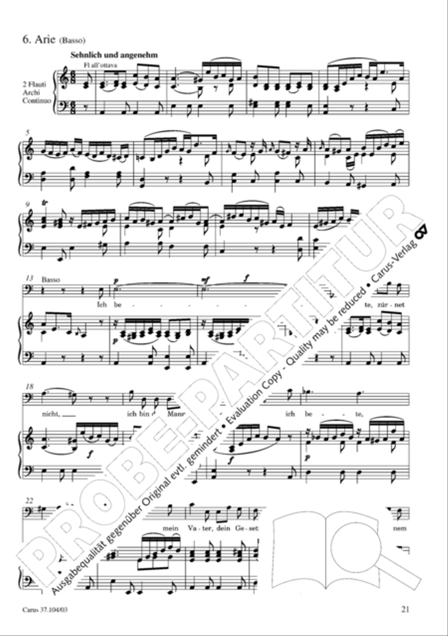 Ein Lammlein geht und tragt die Schuld 4-Part scores gallery preview page 22