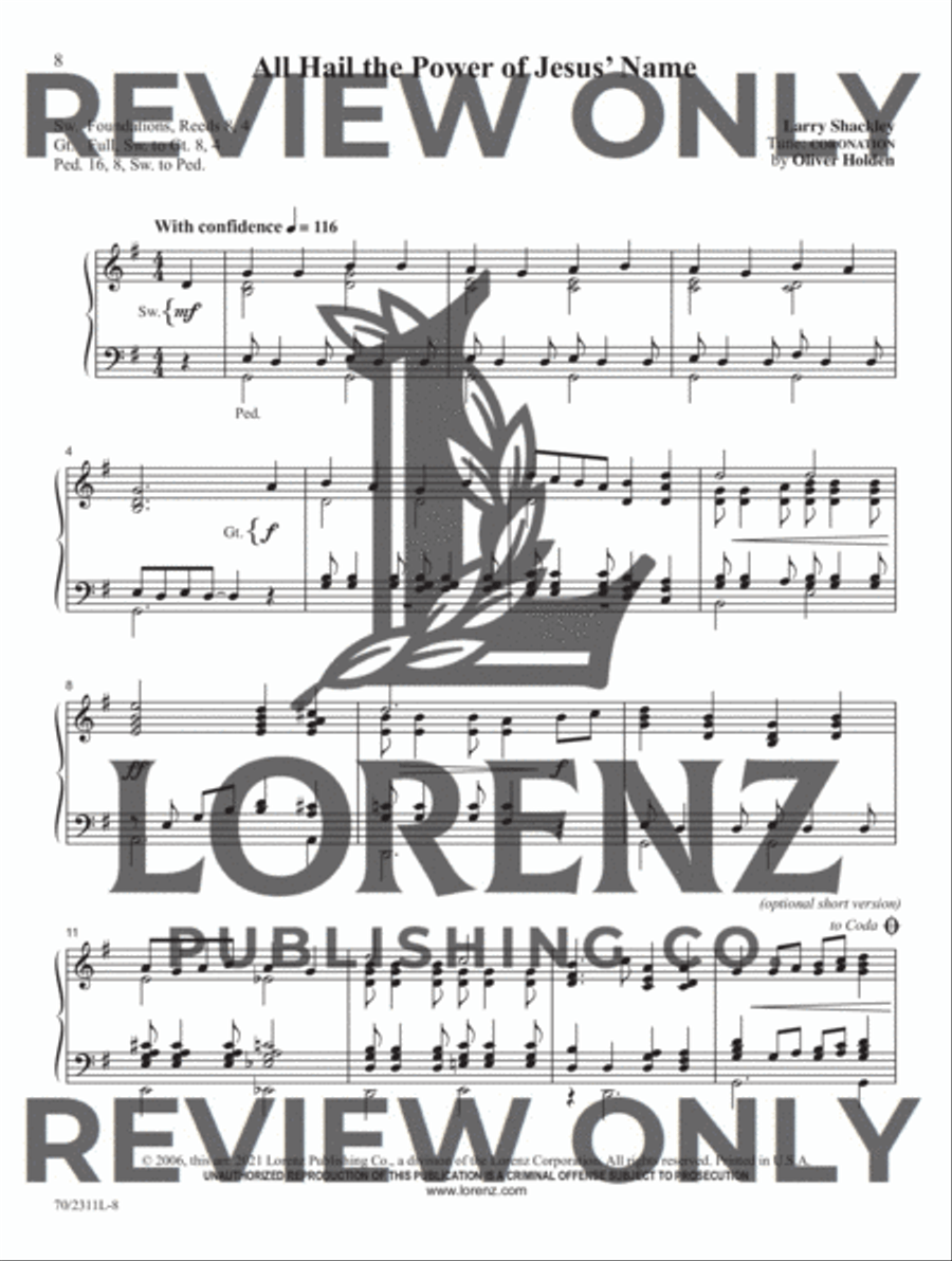 Sixty-Second Service Solutions for Organ Organ Solo scores gallery preview page 7