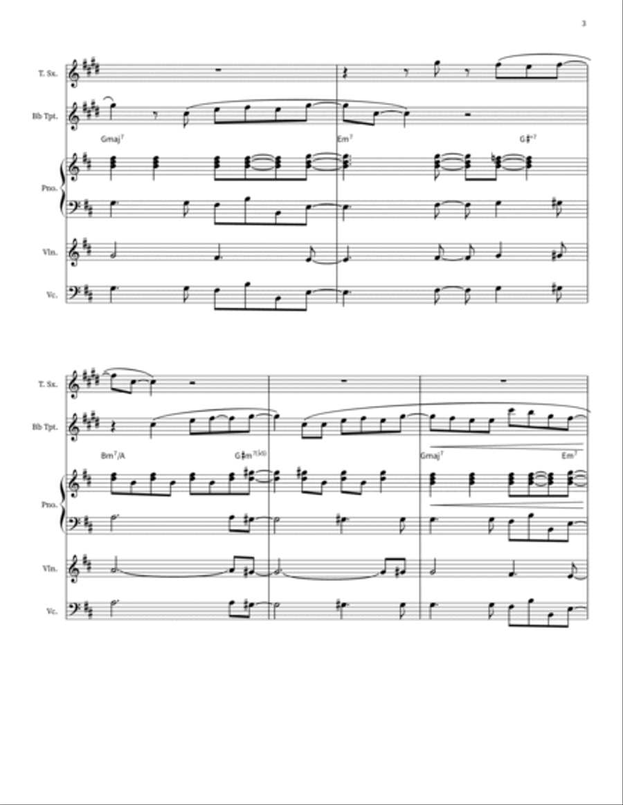 Ain't No Mountain High Enough Small Ensemble scores gallery preview page 3