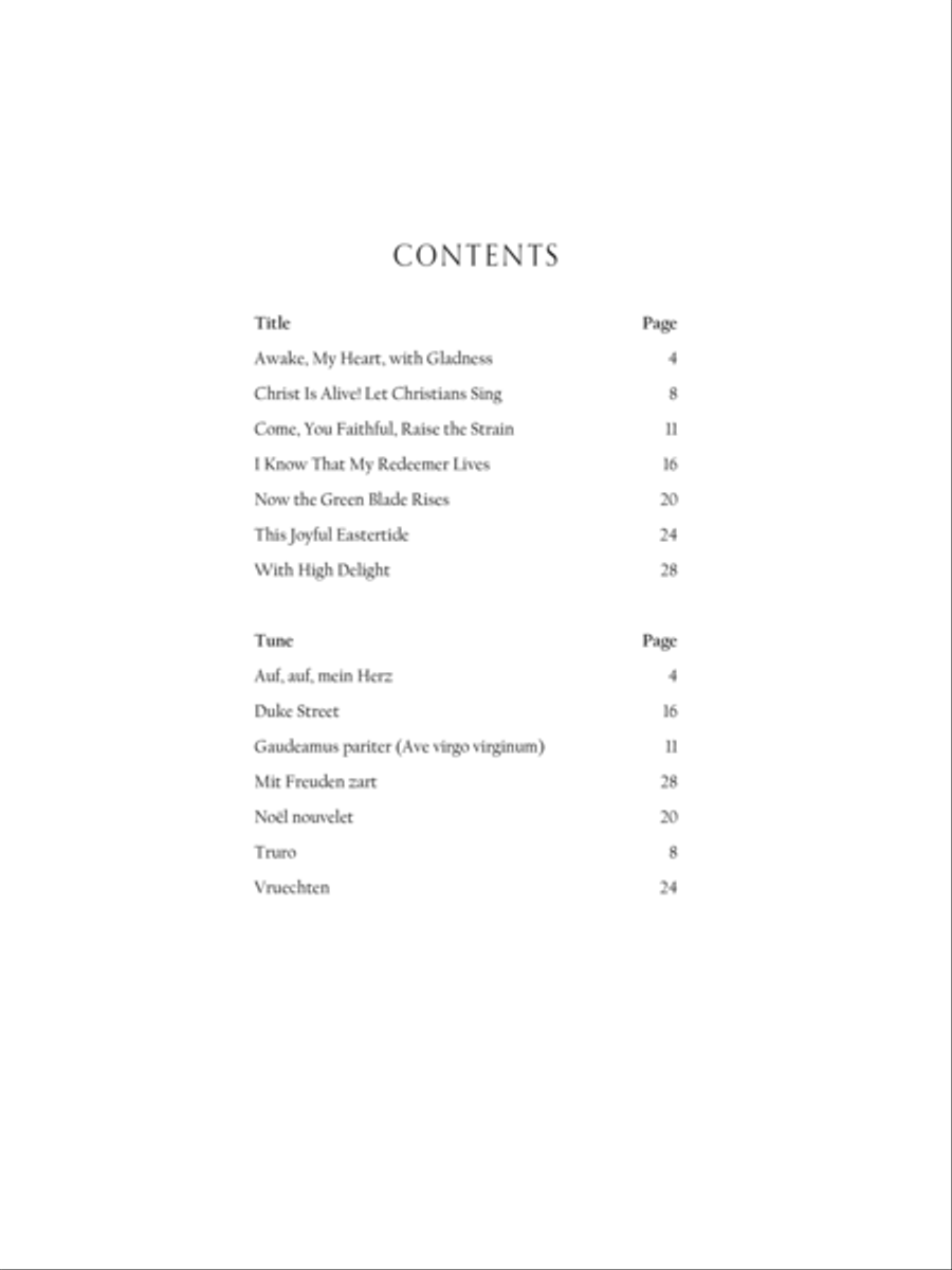 With High Delight: Organ Music for Easter Organ scores gallery preview page 3