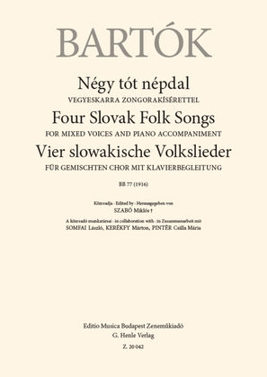 Book cover for Four Sloval Folk Songs