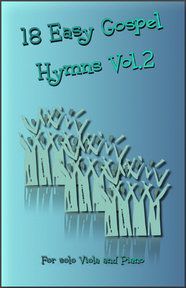 Book cover for 18 Gospel Hymns Vol.2 for Solo Viola and Piano