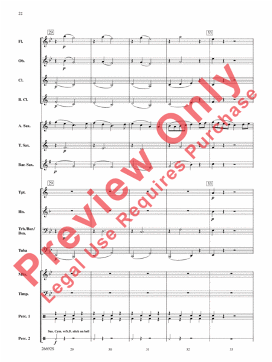 Belwin Beginning Band Kit #3 Concert Band scores gallery preview page 23