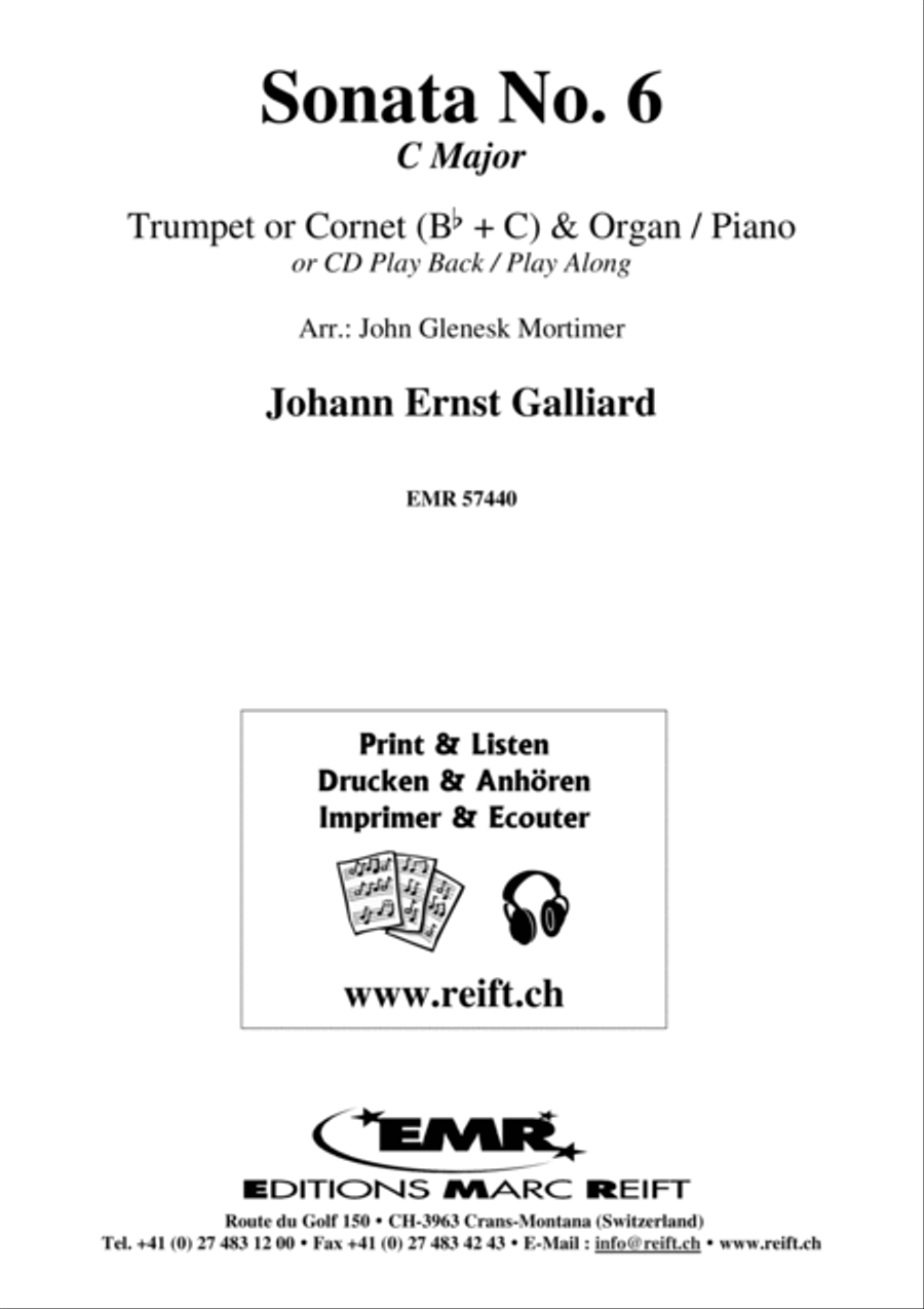 Sonata No. 6 Cornet scores gallery preview page 2