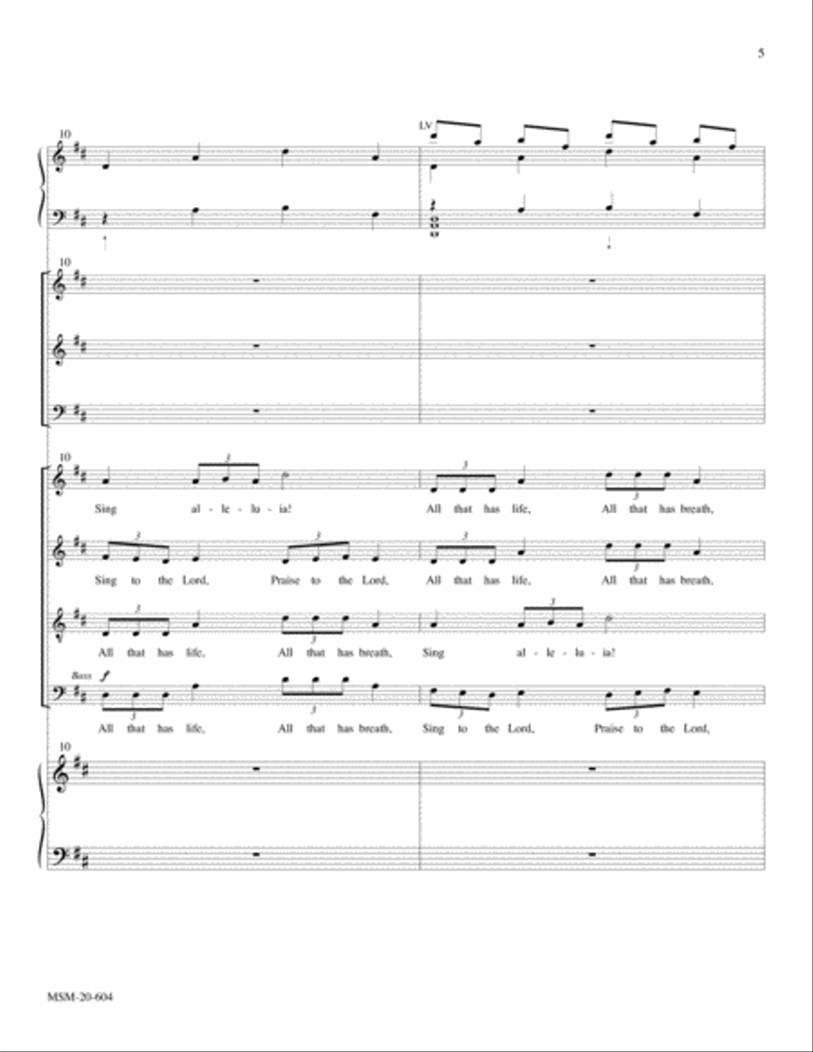 Let the Whole Creation Cry 4-Part scores gallery preview page 4