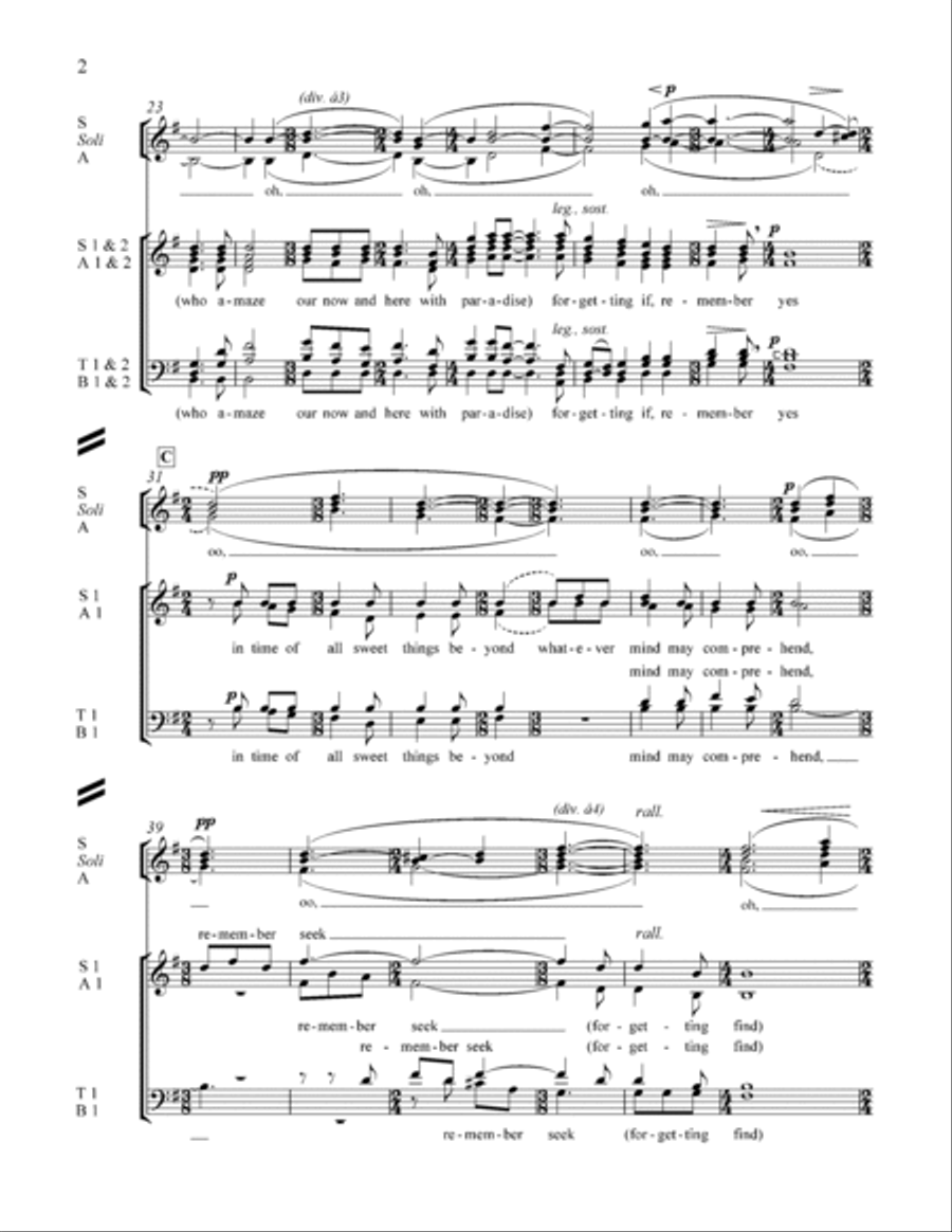 in time of (Unaccompanied Version) 4-Part scores gallery preview page 2