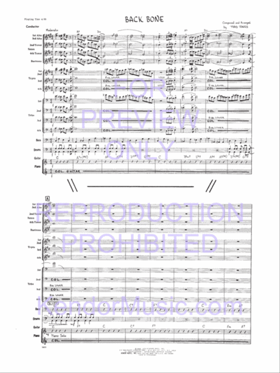 Back Bone Jazz Ensemble scores gallery preview page 2