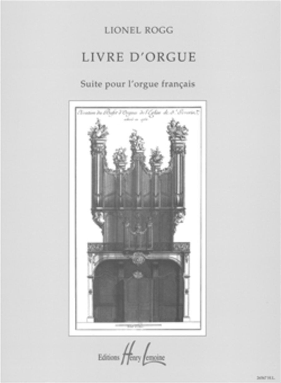 Livre D'Orgue Organ scores gallery preview page 1
