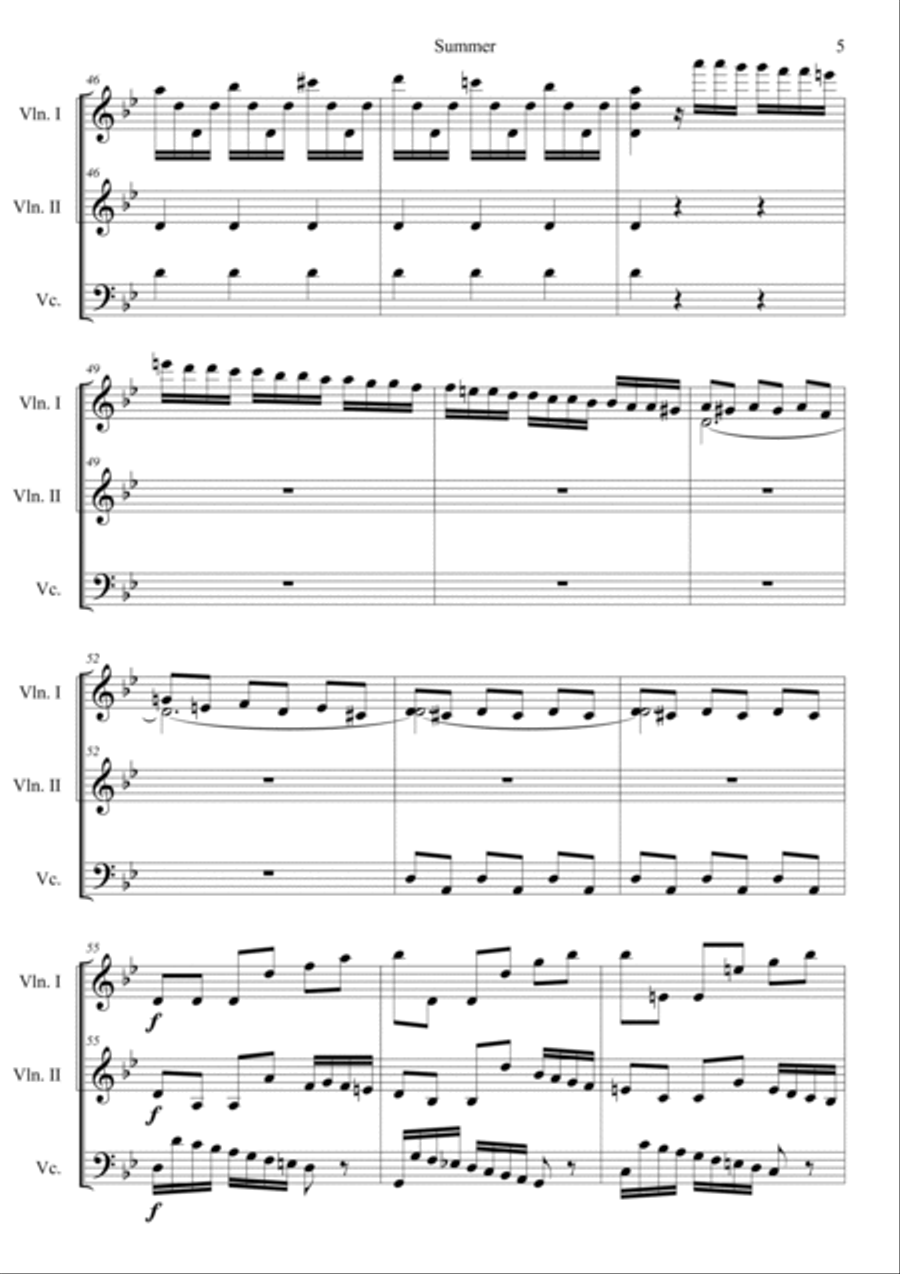 The Four Seasons: Summer 3rd Movement 