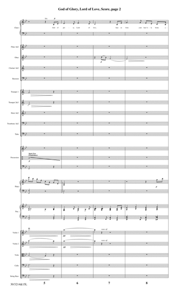God of Glory, Lord of Love - Orchestral Score and CD with Printable Parts image number null