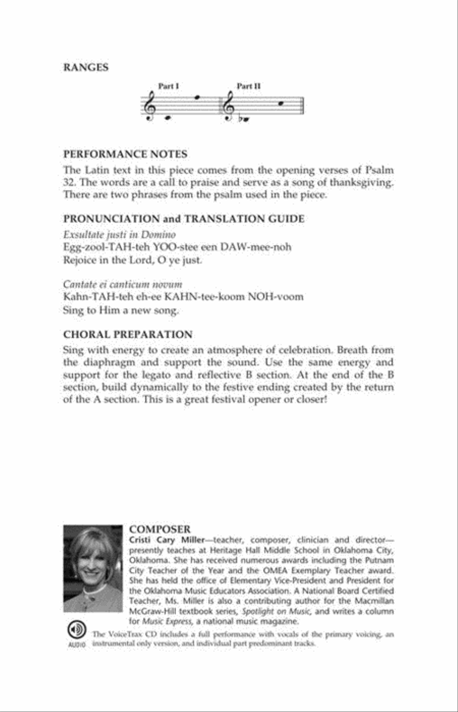 Exsultate Justi 2-Part scores gallery preview page 3