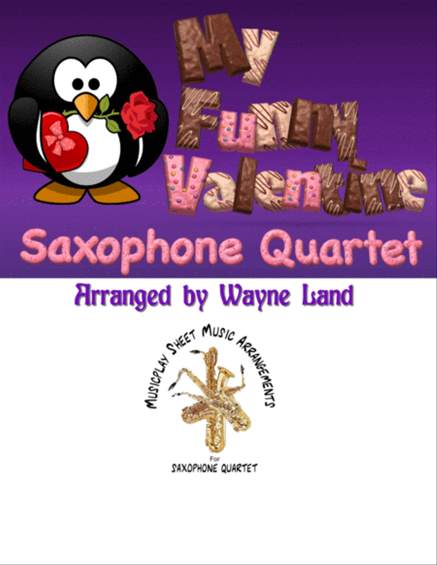 My Funny Valentine Saxophone Quartet scores gallery preview page 1