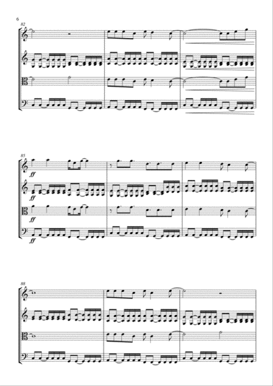 Little Talks String Quartet scores gallery preview page 6