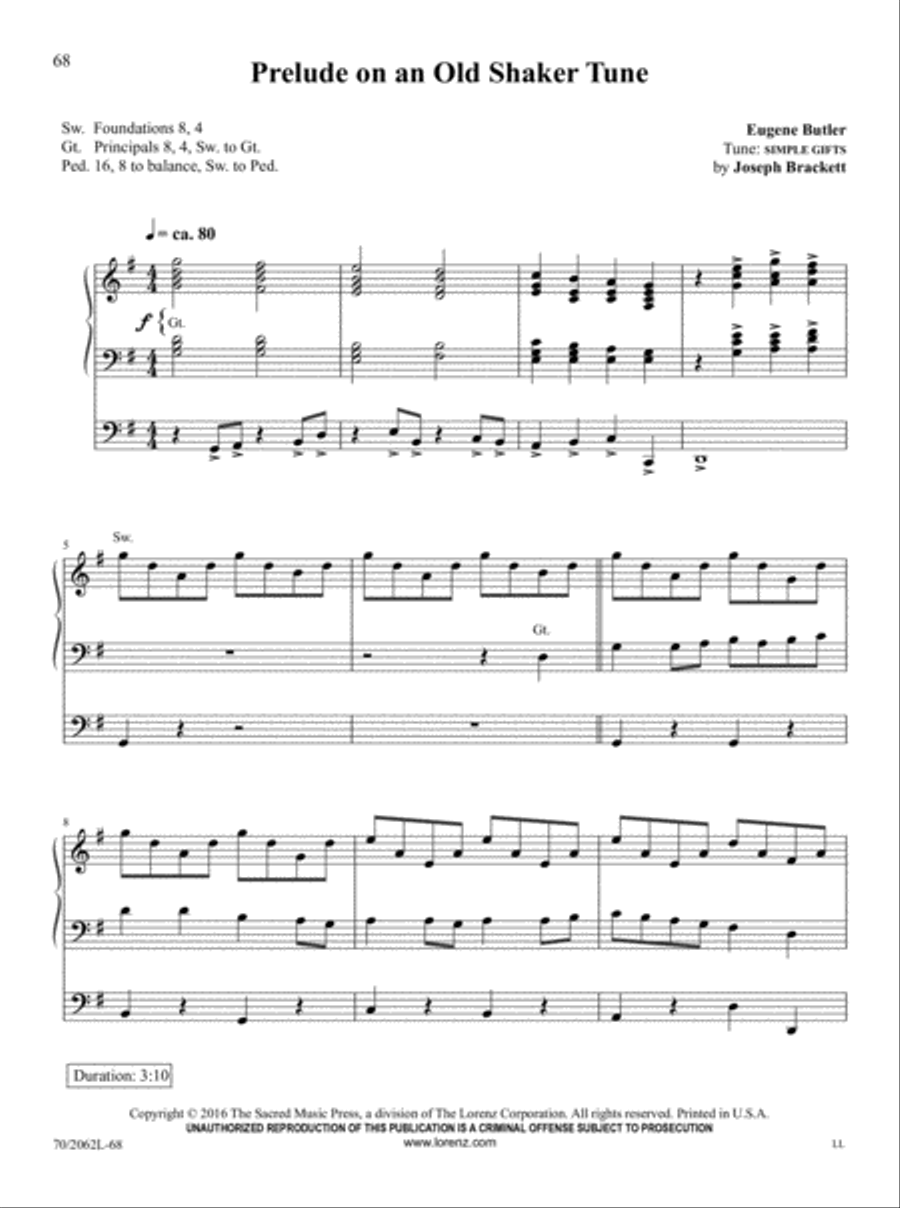 The Sacred Organ Library, Vol. 2 Organ Solo scores gallery preview page 39