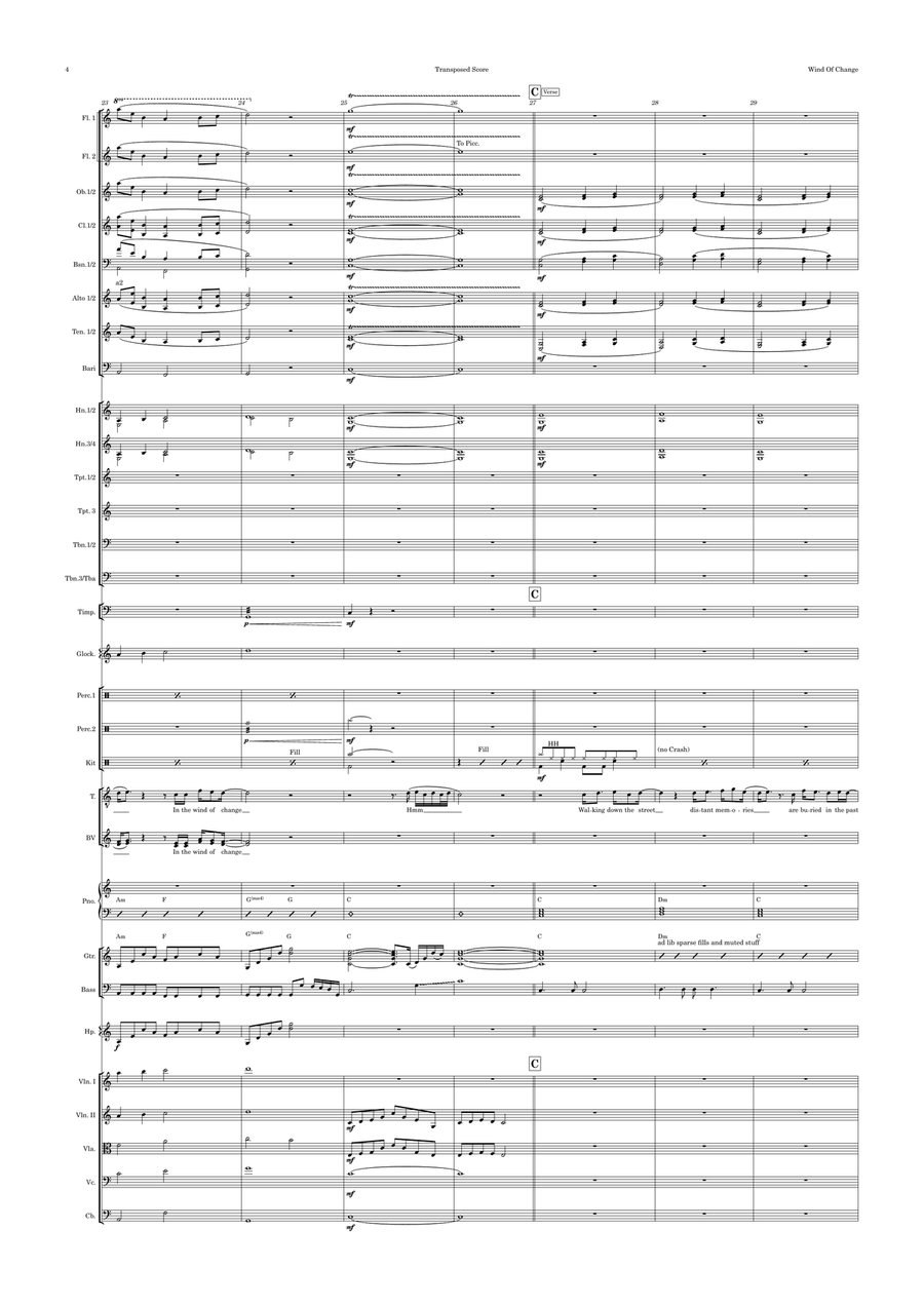 Wind Of Change Full Orchestra scores gallery preview page 4