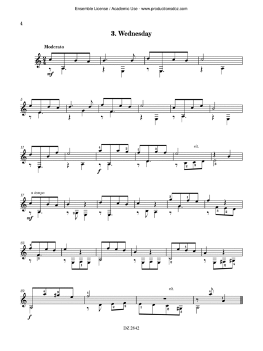 Guitarist’s Week Classical Guitar scores gallery preview page 4