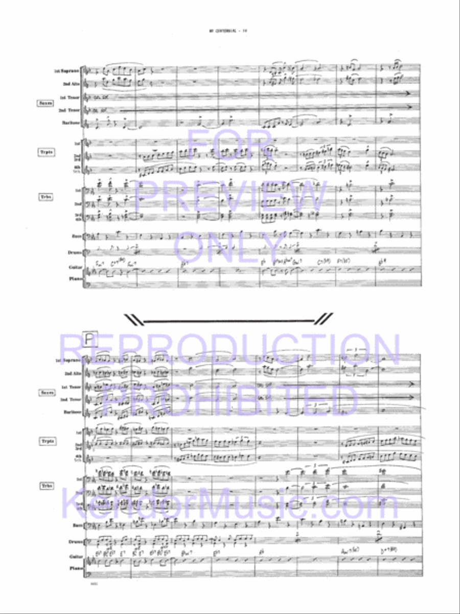 My Centennial My Centennial Jazz Ensemble scores gallery preview page 15