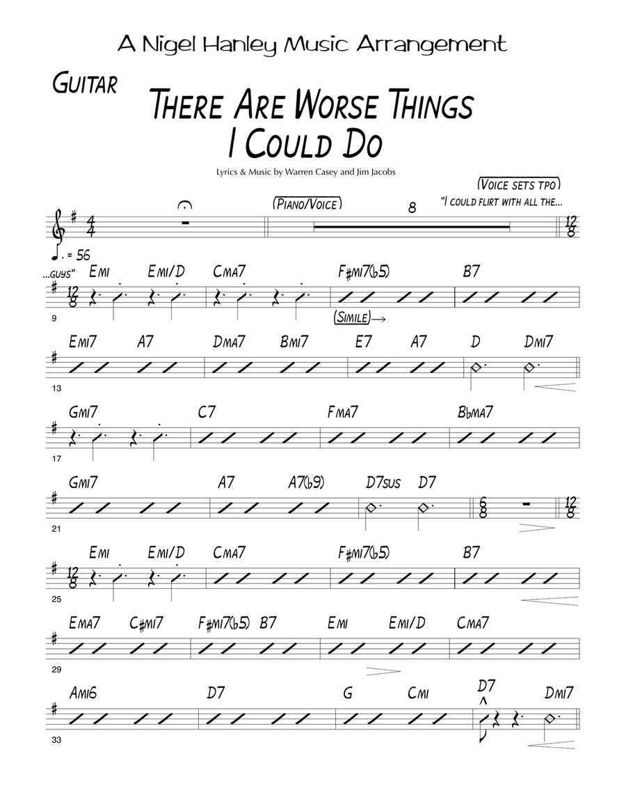 There Are Worse Things I Could Do Jazz Ensemble scores gallery preview page 2