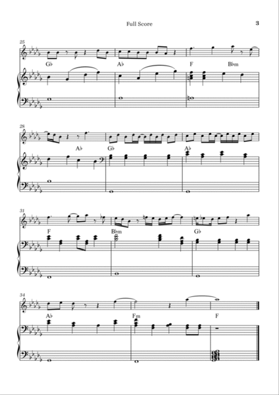 Peaches Violin Solo scores gallery preview page 3