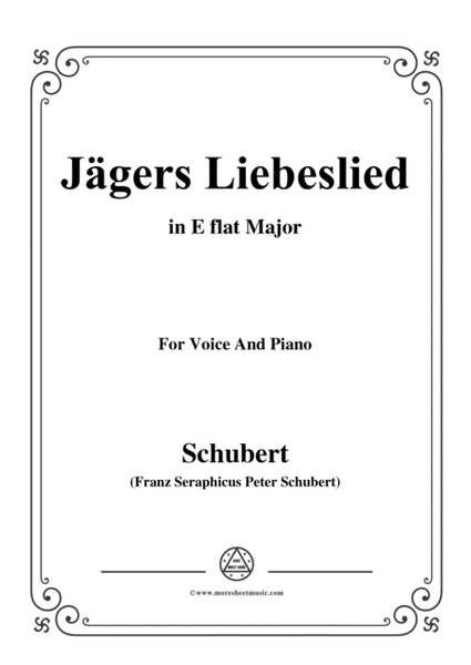 Schubert-Jägers Liebeslied,Op.96 No.2,in E flat Major,for Voice&Piano image number null