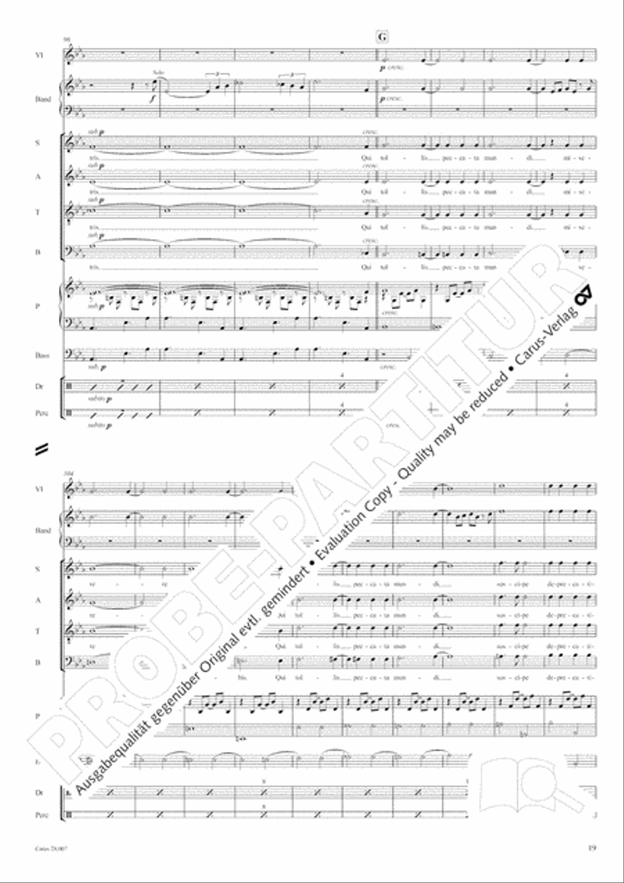 Missa latina 4-Part scores gallery preview page 20