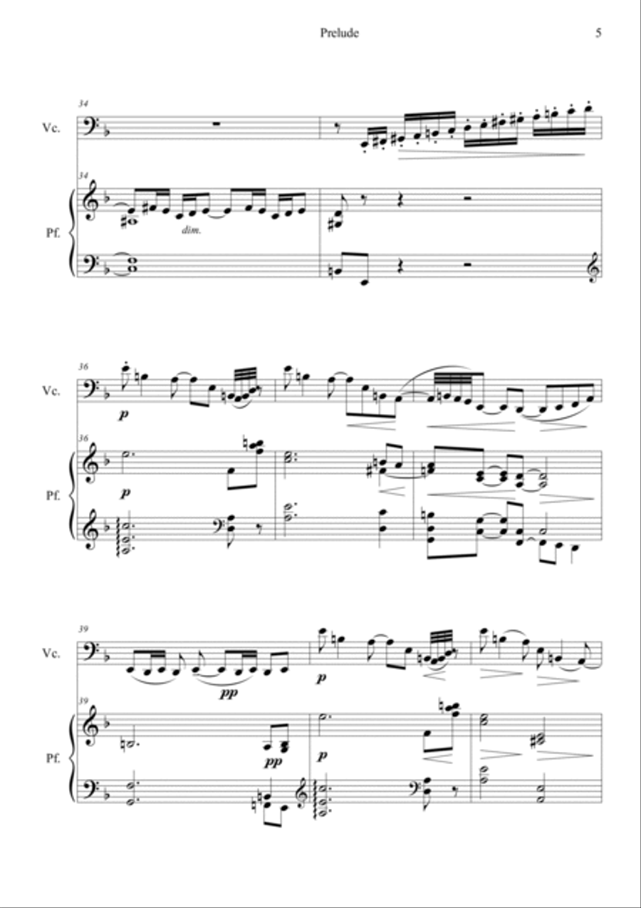 Prelude from Bergamasuqe Suite Piano scores gallery preview page 5