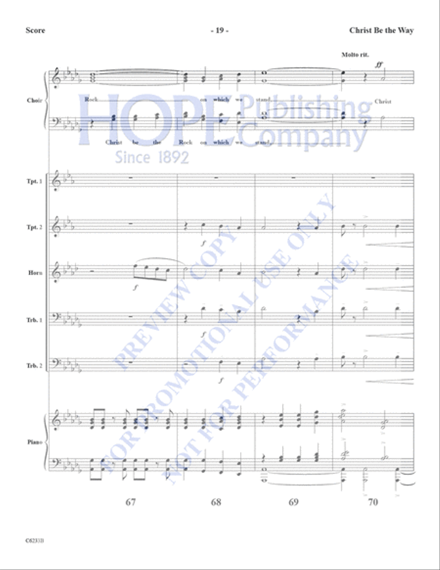 Christ Be the Way Christ Be the Way Choir scores gallery preview page 20