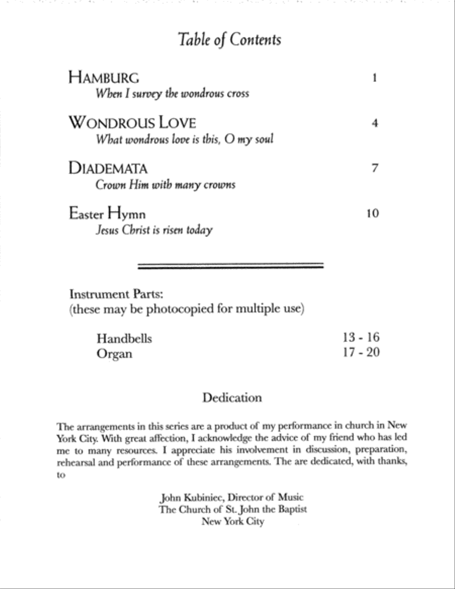 Hymn Accompaniments for All Harpists Volume 2 Handbell Choir scores gallery preview page 4