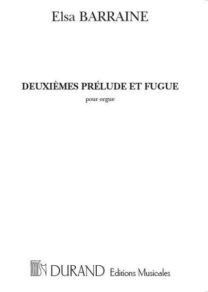 Prelude et Fugue No. 2 (Psaume De David CXVI)