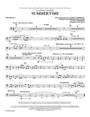 Summertime - Trombone 2