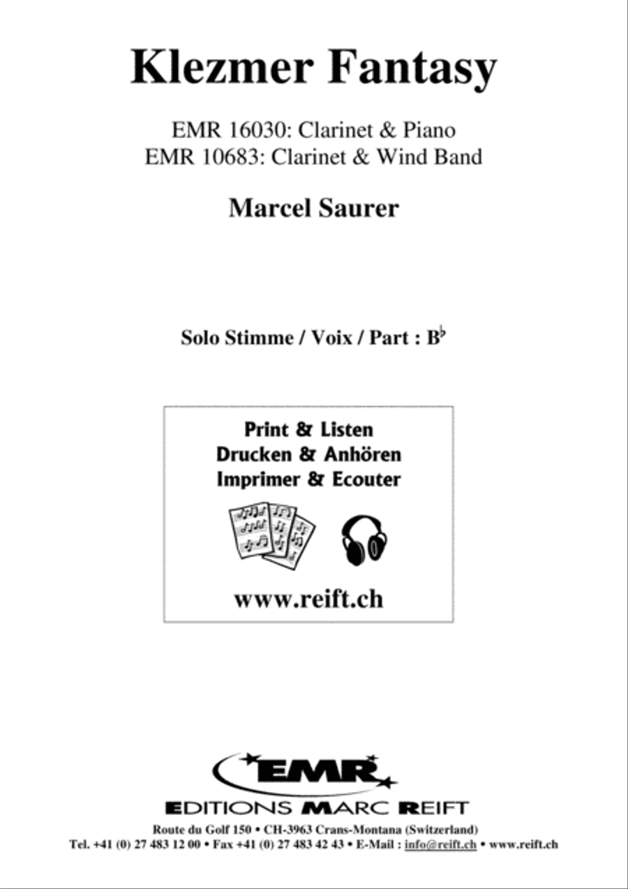 Klezmer Fantasy Klezmer Fantasy Clarinet Solo scores gallery preview page 2