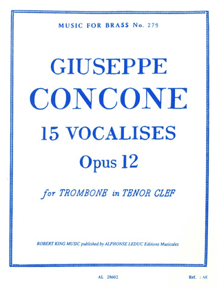 Vocalises 15 Op 12 Tenor Clef Trb Solo Mfb 279