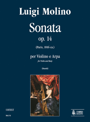 Book cover for Sonata Op. 14 for Violin and Harp