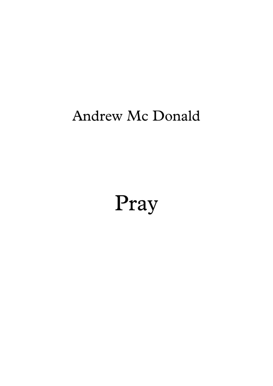 Pray Pray Voice scores gallery preview page 1