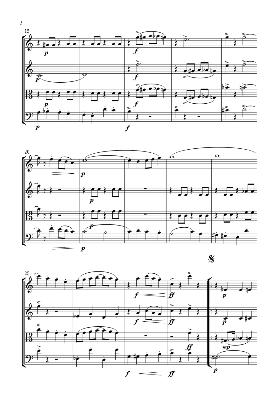 Parade ragtime Parade ragtime String Quartet scores gallery preview page 2