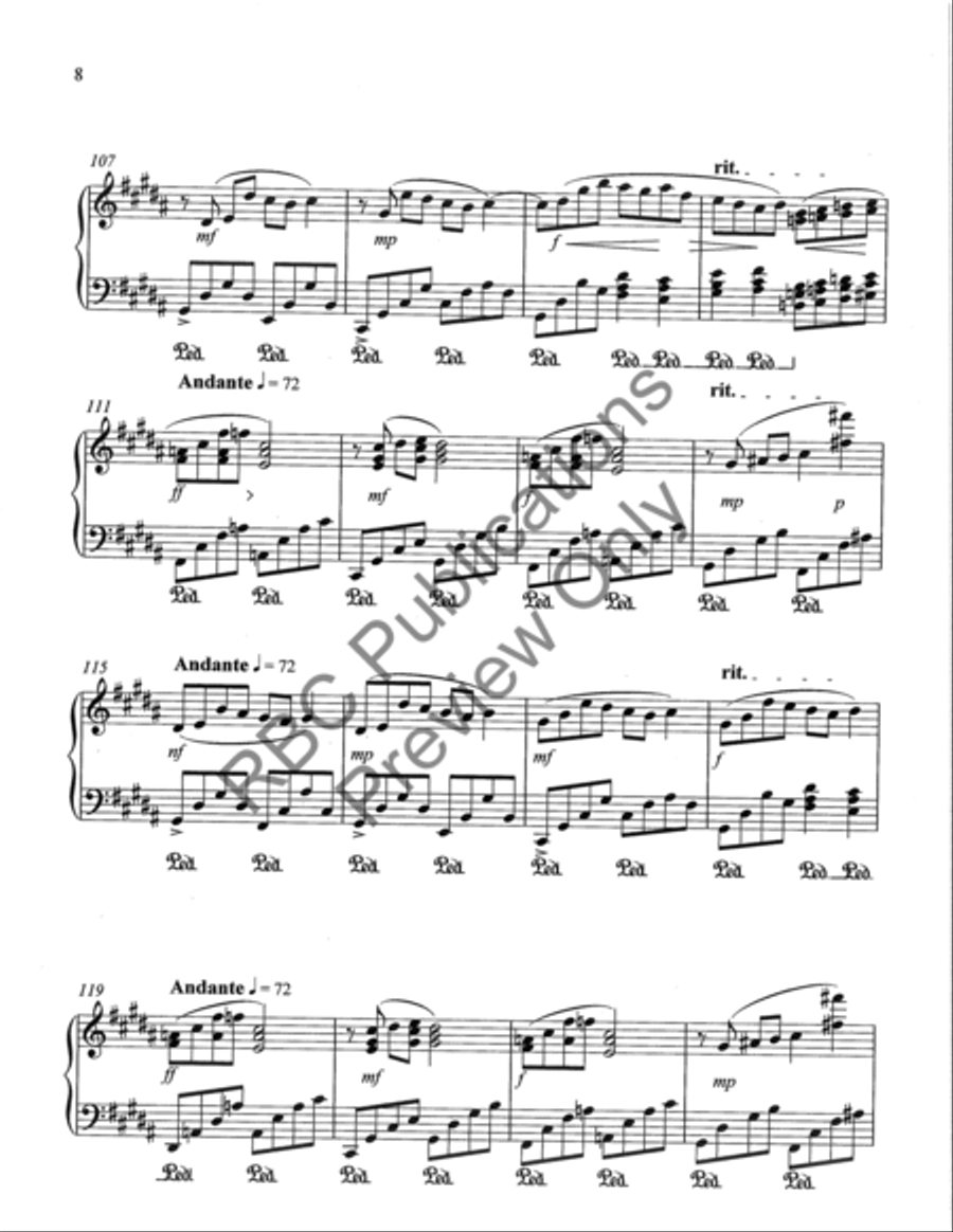 Six Songs For Piano Piano Solo scores gallery preview page 11