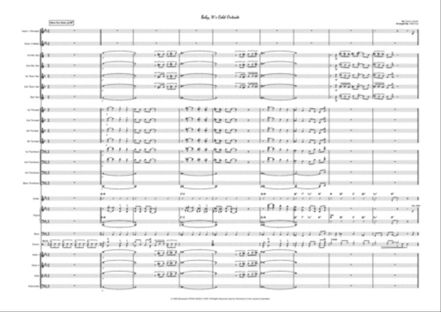 Baby, It's Cold Outside Jazz Ensemble scores gallery preview page 1