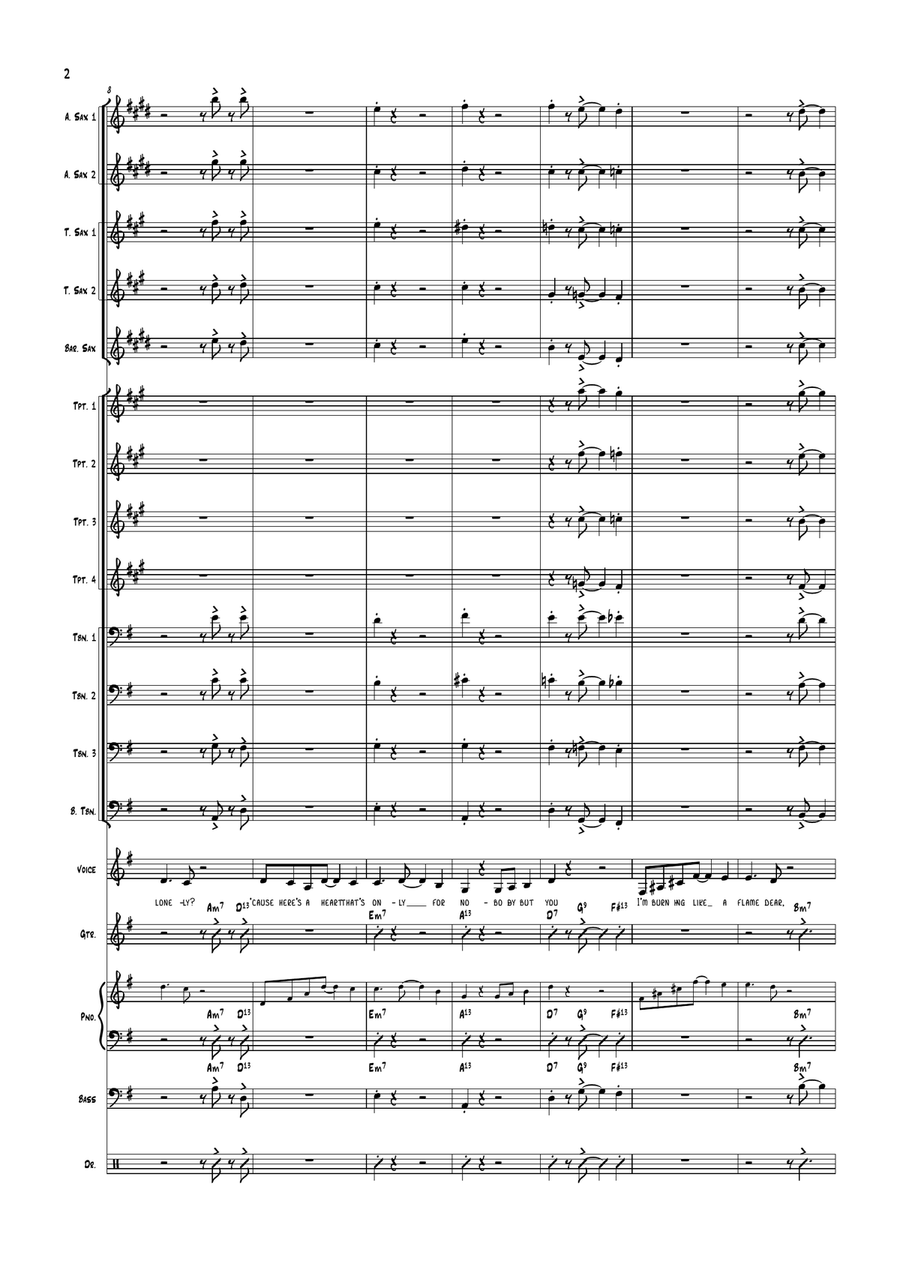 You're Driving Me Crazy! (What Did I Do?) Jazz Ensemble scores gallery preview page 2