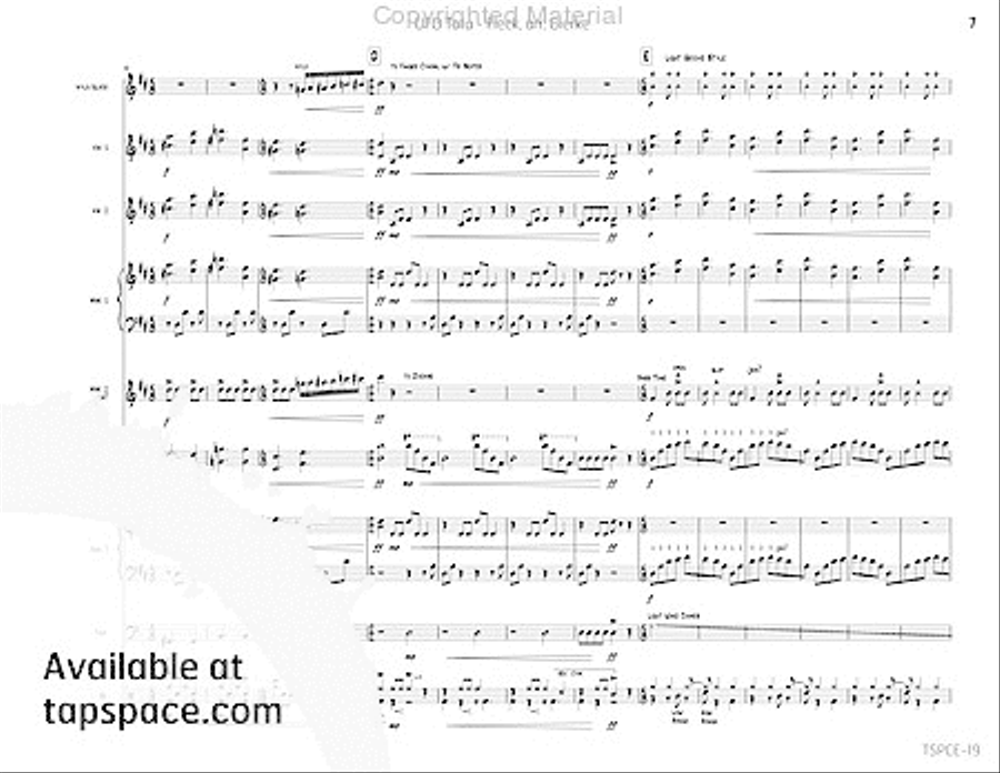 UFO Tofu Percussion Ensemble scores gallery preview page 12