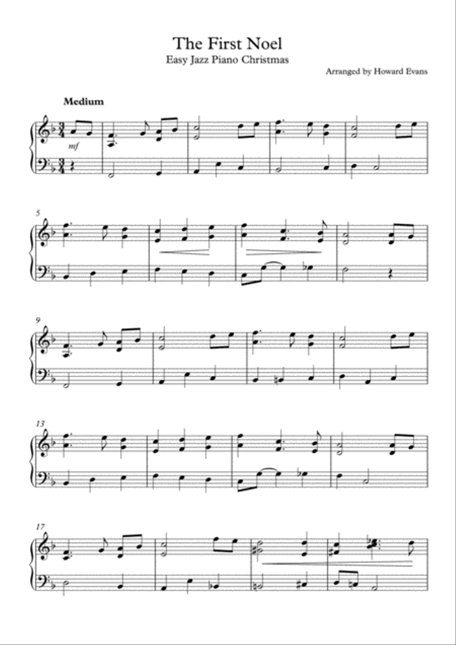 Easy Jazz Piano Christmas Easy Piano scores gallery preview page 5