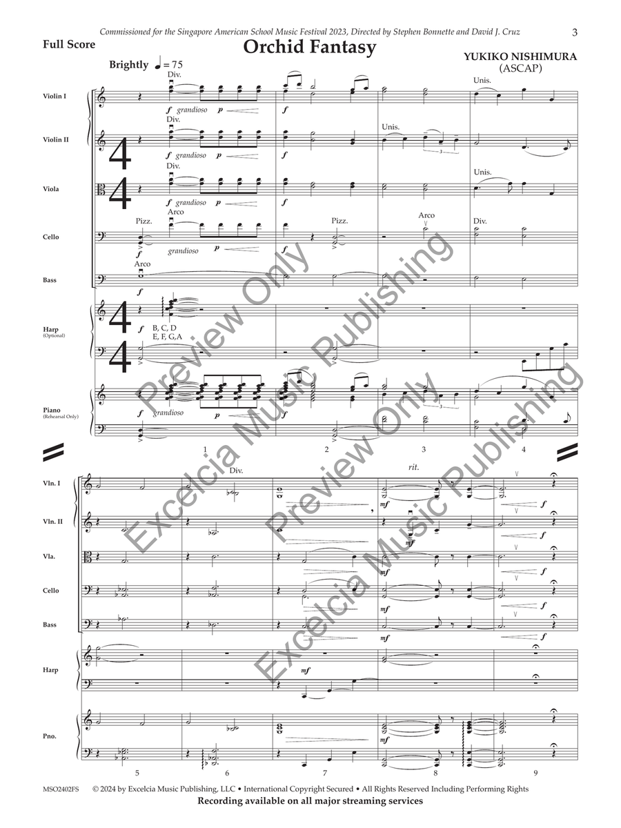 Orchid Fantasy String Orchestra scores gallery preview page 4