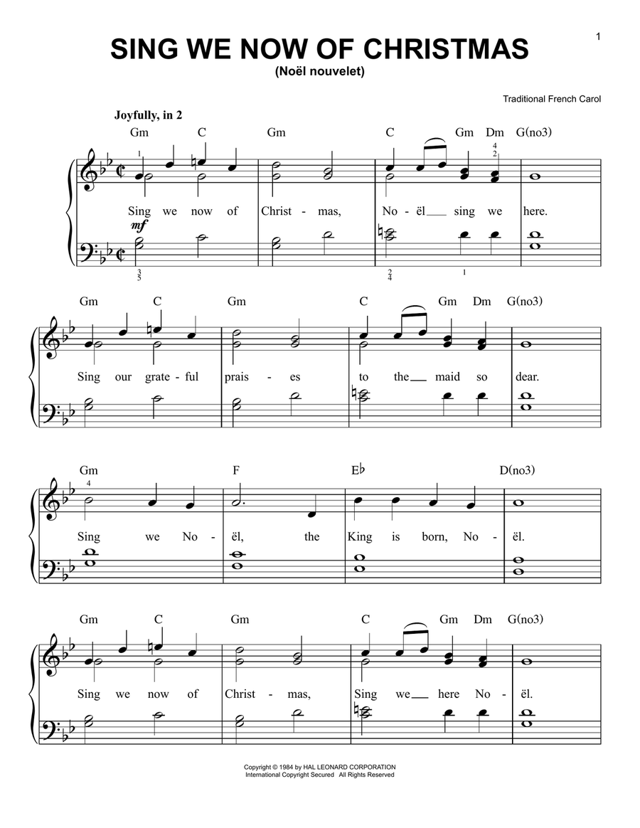 Sing We Now Of Christmas