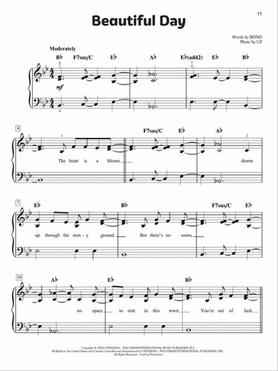 Uplifting & Inspiring Songs for Kids Easy Piano scores gallery preview page 7