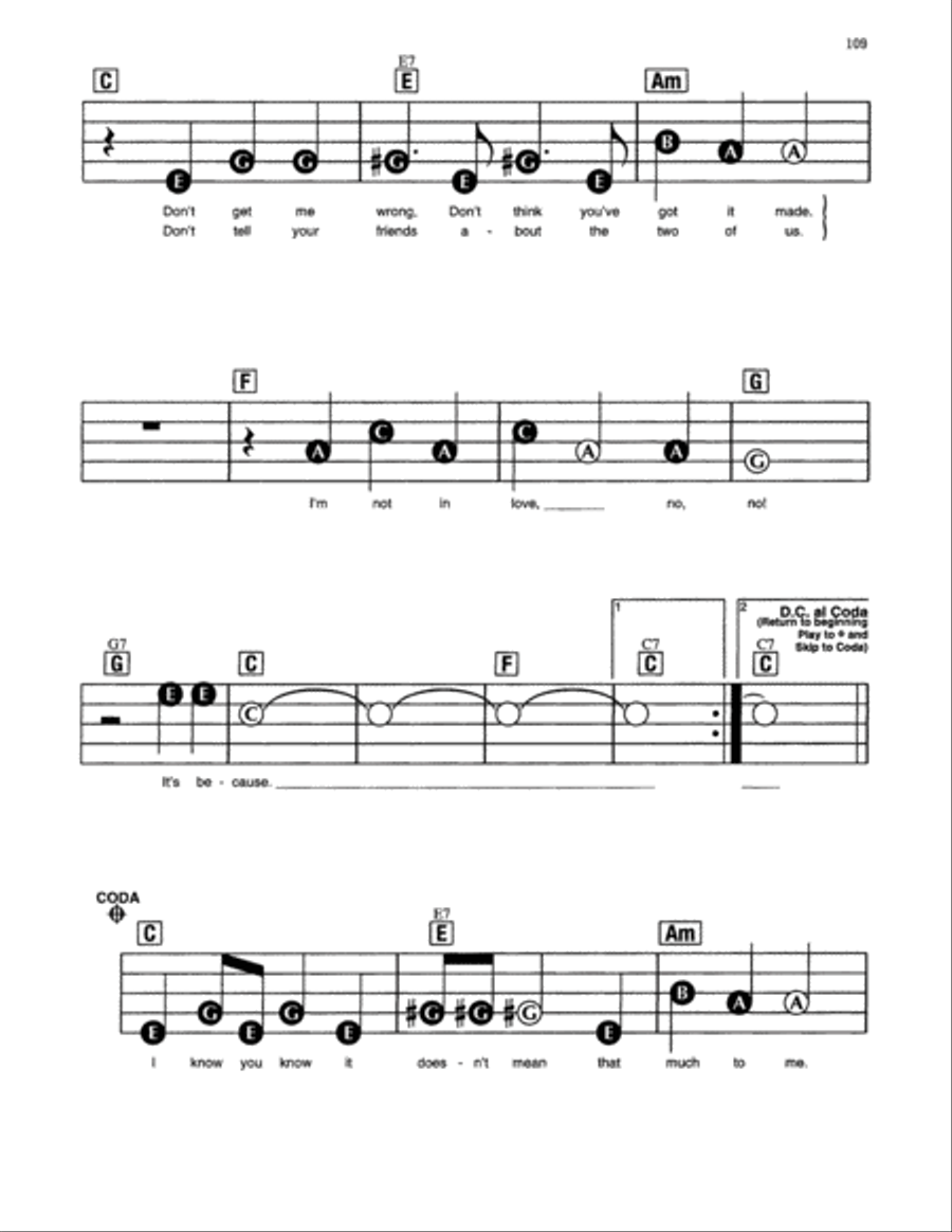 I'm Not In Love Electronic Keyboard scores gallery preview page 2