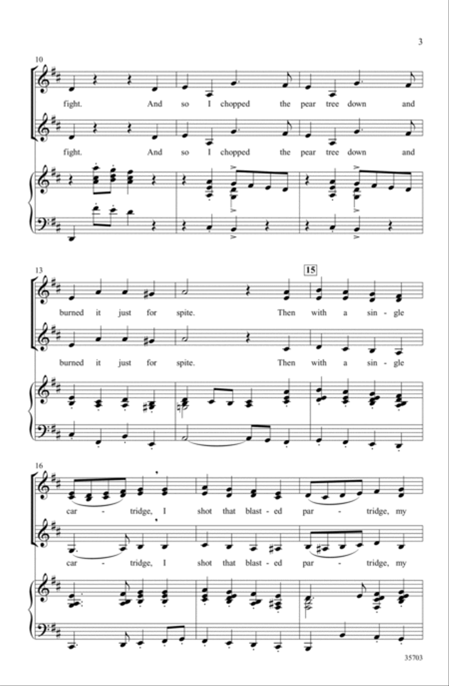 The Twelve Days After Christmas SSA scores gallery preview page 2