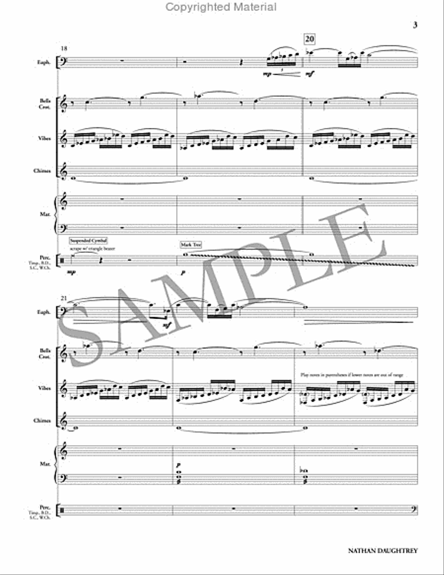 Coming Home (PE score & parts) Percussion Ensemble scores gallery preview page 4