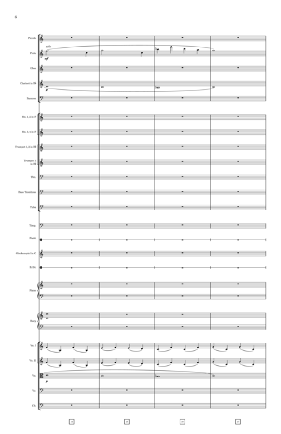 Gladiator of the Heavens Full Orchestra scores gallery preview page 6