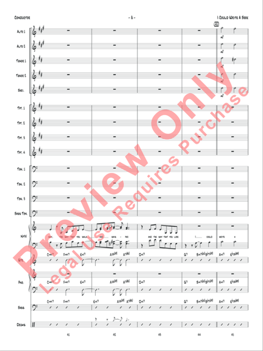 I Could Write a Book Jazz Ensemble scores gallery preview page 11