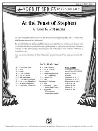 At the Feast of Stephen: Score