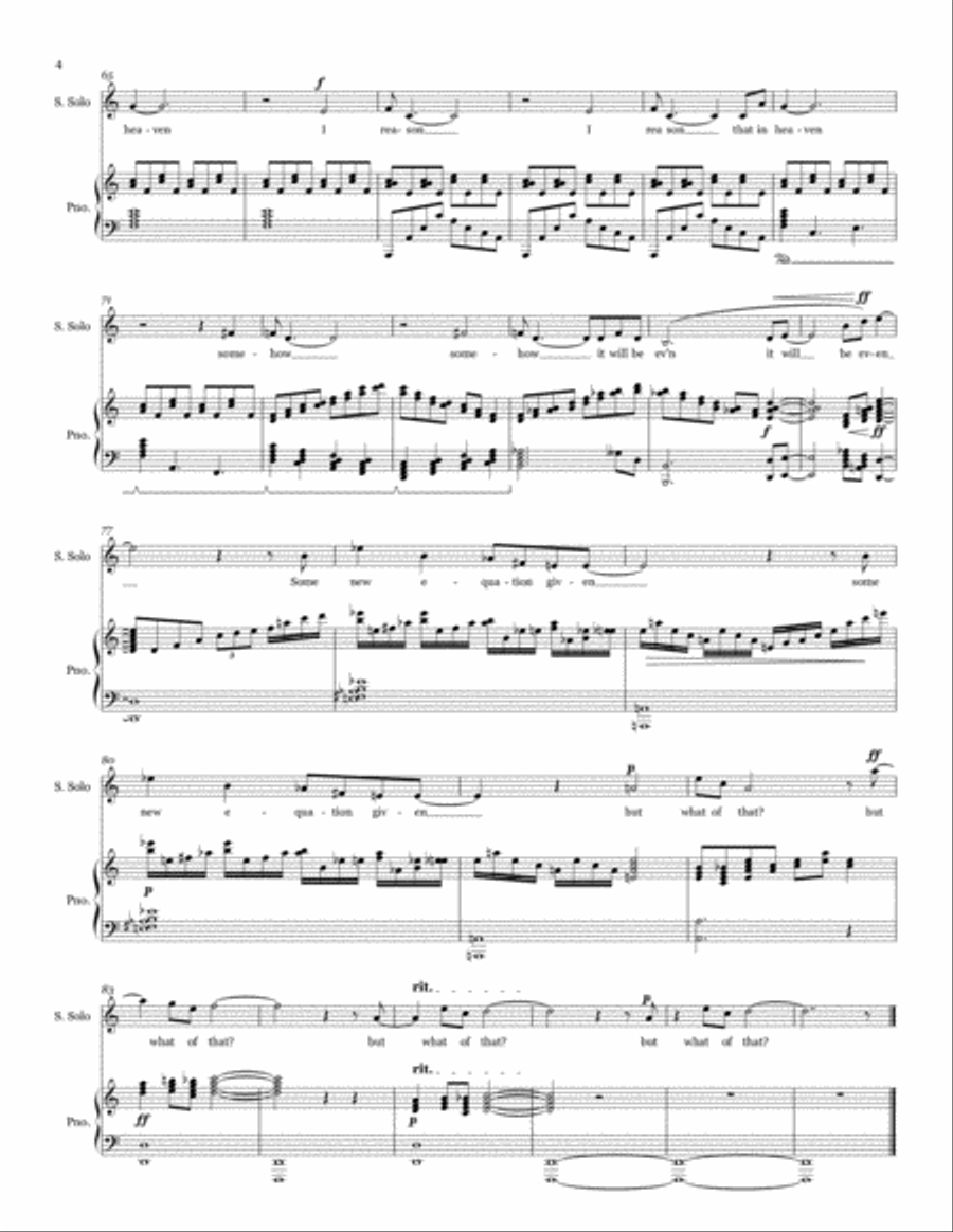 Emily Dickinson's I Reason Voice scores gallery preview page 4